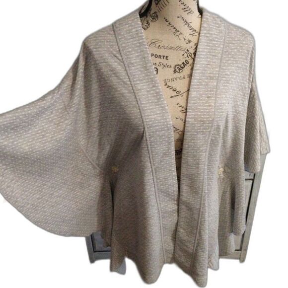 Cabi Open Wide size  sleeve Cardigan small gray Boho - Picture 1 of 9